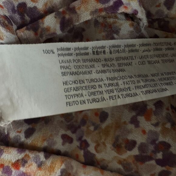 Zara Ditsy Floral High Waist Belted Shorts Women's Size Small - Picture 5 of 8